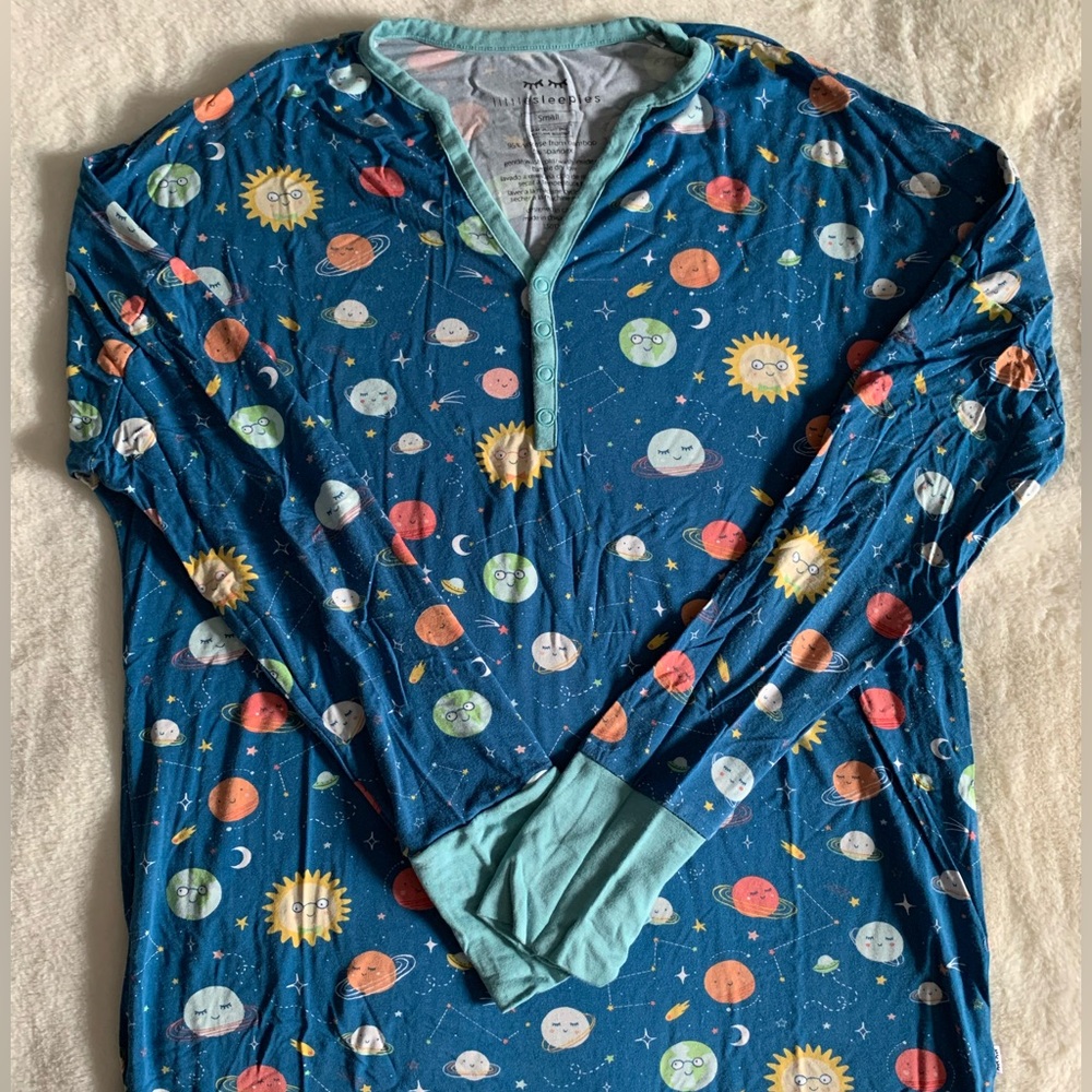 Little Sleepies Blue Celestial Pajama Top